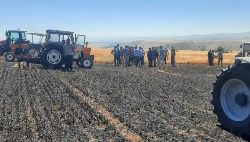 Yozgat’ta Yangın Korkuttu: 100 Dönüm Tarım Arazisi Kül Oldu