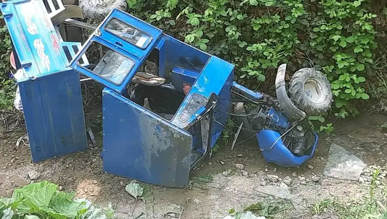 Kontrolden Çıkan Pat Pat, Dereye Düşerek Kazaya Neden Oldu: İki Yaralı
