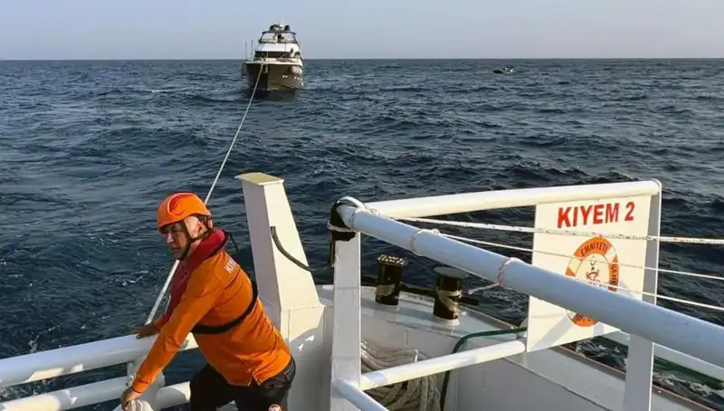 Marmaris Açıklarında Sürüklenen Tekne Dramı: Ekipler Hızla Müdahale Etti