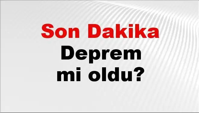Kütahya'da Son Dakika Deprem: Kandilli ve AFAD'dan Son Gelişmeler