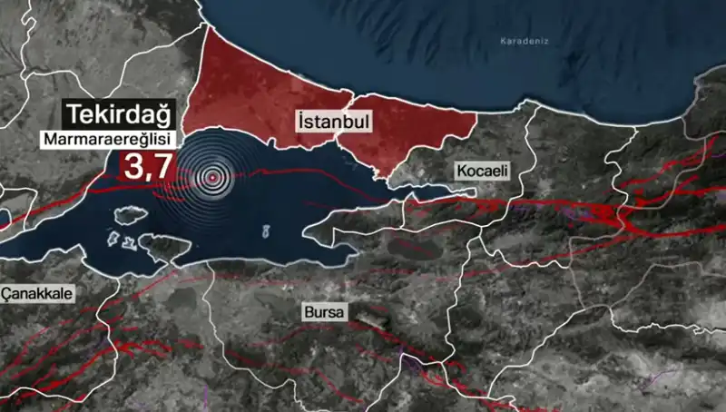 Marmara Denizi'nde 3,7 Büyüklüğünde Deprem: Son Gelişmeler