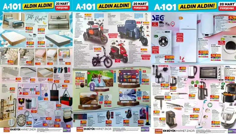 A101'den Alışveriş Severlere Müjde: 20 Mart Aktüel Katalogu Açıklandı!